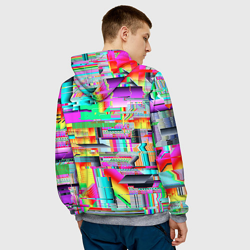 Мужская толстовка Portal 2 краски / 3D-Меланж – фото 4