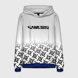 Толстовка-худи мужская Samurai logo japan, цвет: 3D-синий