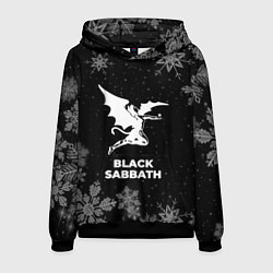 Толстовка-худи мужская Снежный Black Sabbath, цвет: 3D-черный