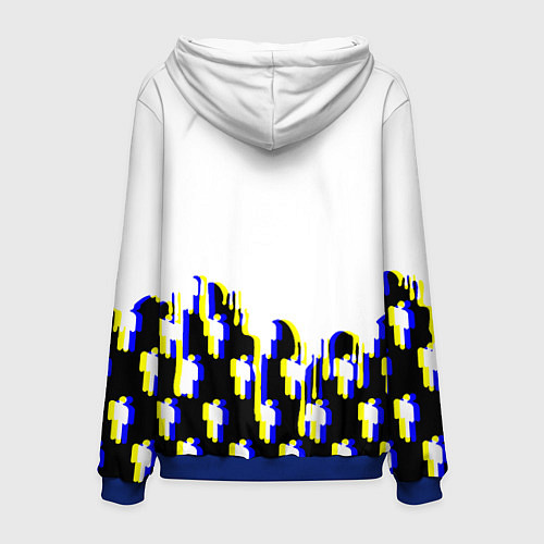 Мужская толстовка Linkin park human / 3D-Синий – фото 2