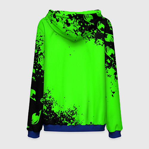 Мужская толстовка Cyberpunk 2077 anime / 3D-Синий – фото 2