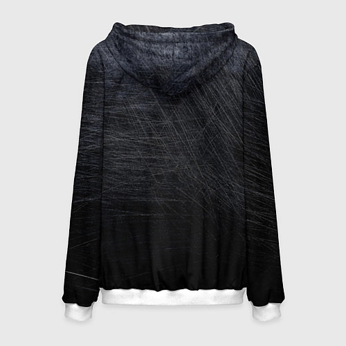 Мужская толстовка Батя - тёмная сталь / 3D-Белый – фото 2