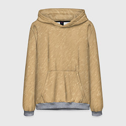 Толстовка-худи мужская Песчаный бежевый текстурный, цвет: 3D-меланж