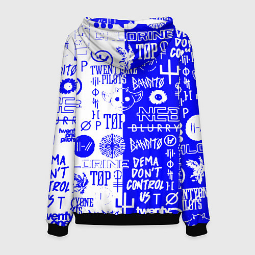 Мужская толстовка Twenty one pilots лого / 3D-Черный – фото 2