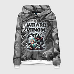 Толстовка-худи мужская We are Venom - graffiti, цвет: 3D-белый