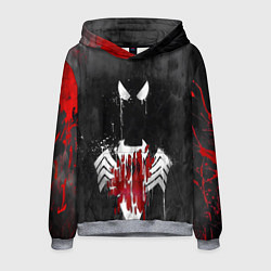 Толстовка-худи мужская Человек паук и веном, цвет: 3D-меланж