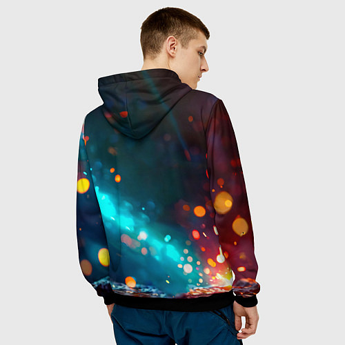 Мужская толстовка Аистенок / 3D-Черный – фото 4