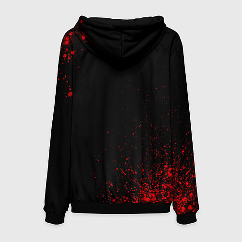 Мужская толстовка Opel - red gradient / 3D-Черный – фото 2