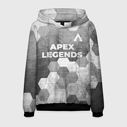 Толстовка-худи мужская Apex Legends - grey gradient посередине, цвет: 3D-черный