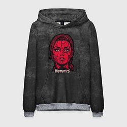 Толстовка-худи мужская Memories - dark background, цвет: 3D-меланж