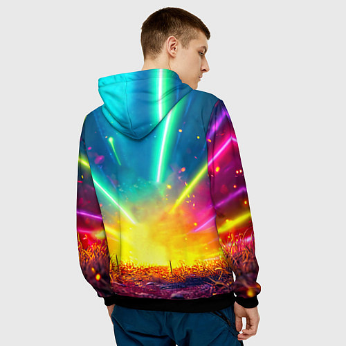 Мужская толстовка Веселая уточка / 3D-Черный – фото 4