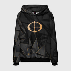 Толстовка-худи мужская Ozzy Osbourne golden poly, цвет: 3D-черный