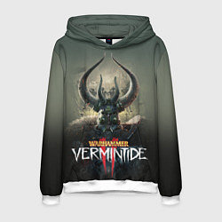 Толстовка-худи мужская Warhammer - Vermintide 2, цвет: 3D-белый
