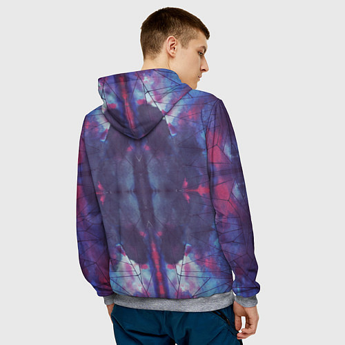 Мужская толстовка Космическая паутина / 3D-Меланж – фото 4