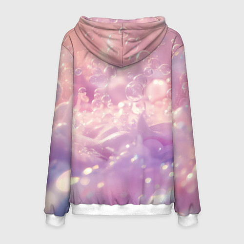 Мужская толстовка Котенок в пузырях / 3D-Белый – фото 2