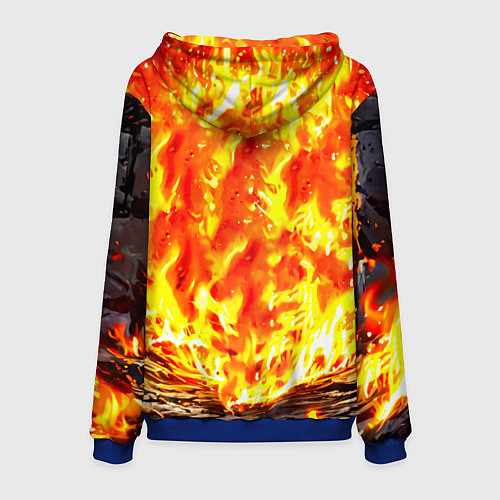 Мужская толстовка Овечка в огне / 3D-Синий – фото 2