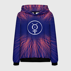 Толстовка-худи мужская Marilyn Manson red energy, цвет: 3D-черный