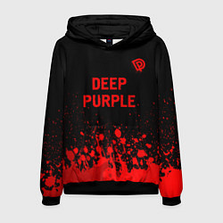 Толстовка-худи мужская Deep Purple - red gradient посередине, цвет: 3D-черный