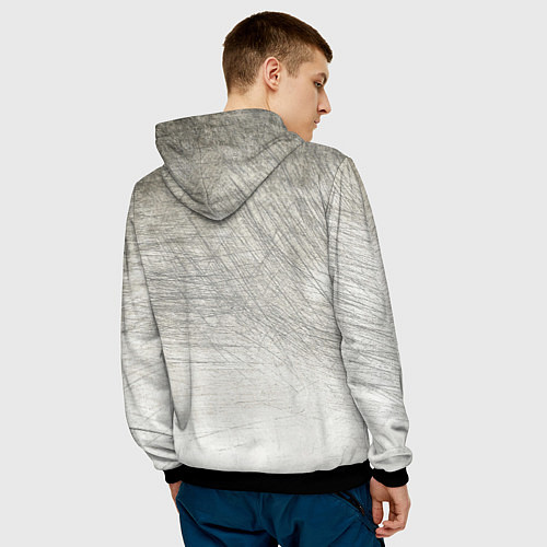 Мужская толстовка Батя в здании - галлюцинации / 3D-Черный – фото 4