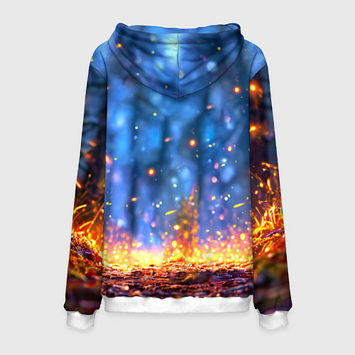 Мужская толстовка Лосенок в лесу / 3D-Белый – фото 2