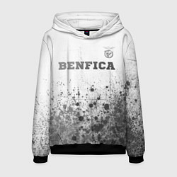 Толстовка-худи мужская Benfica - white gradient посередине, цвет: 3D-черный