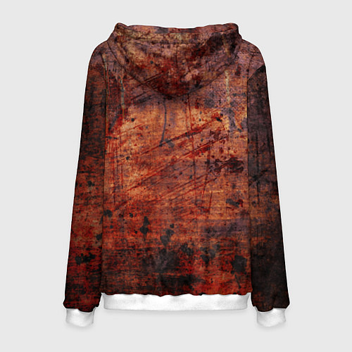 Мужская толстовка Абстракция - rusty mood / 3D-Белый – фото 2