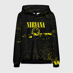 Толстовка-худи мужская Нирвана шум, цвет: 3D-черный