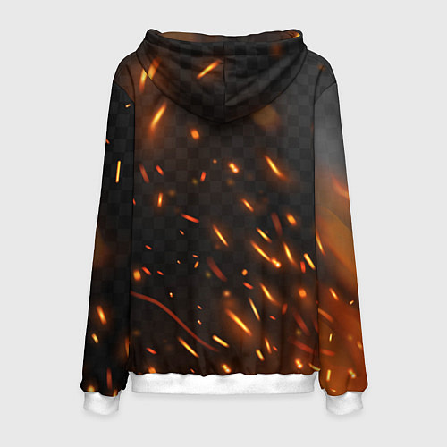 Мужская толстовка Kingdom Come Deliverance 2 искры огня / 3D-Белый – фото 2