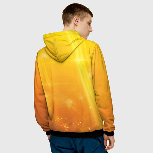 Мужская толстовка Скорпион - Mortal Kombat / 3D-Черный – фото 4