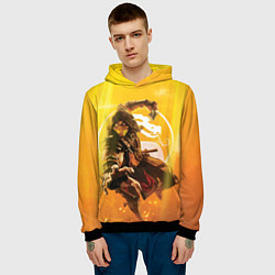 Толстовка-худи мужская Скорпион - Mortal Kombat, цвет: 3D-черный — фото 2