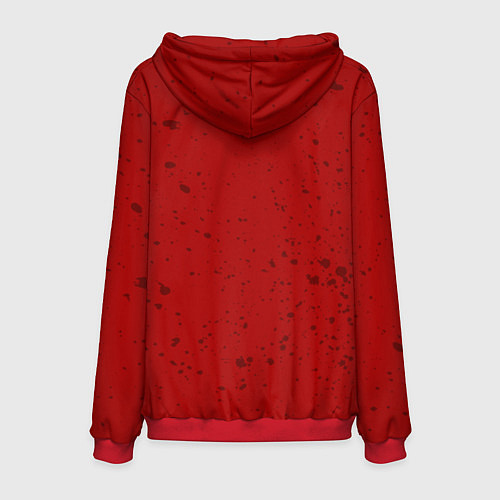 Мужская толстовка Слипкнот гранж рога / 3D-Красный – фото 2