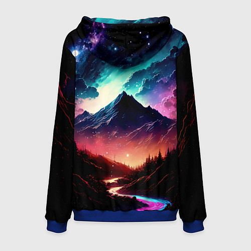 Мужская толстовка Silvervale / 3D-Синий – фото 2