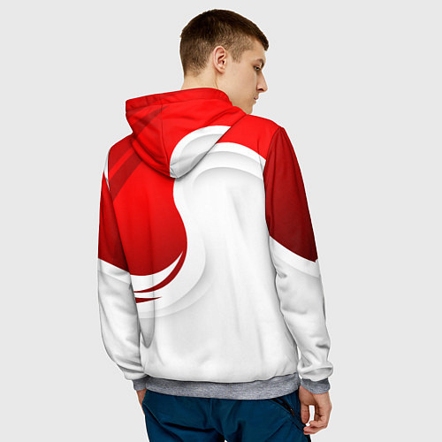 Мужская толстовка Assassins creed - shadows / 3D-Меланж – фото 4