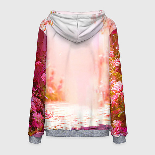 Мужская толстовка Альпака в розовом / 3D-Меланж – фото 2