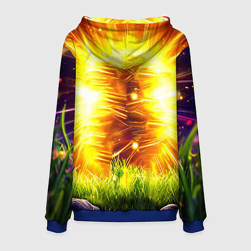 Мужская толстовка Овечка в ярких лучах / 3D-Синий – фото 2