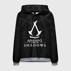 Толстовка-худи мужская Assassins creed shadows - монохромный, цвет: 3D-меланж