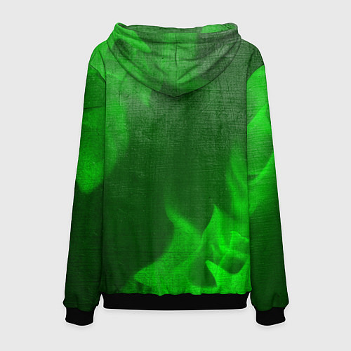 Мужская толстовка Forza Horizon - green gradient / 3D-Черный – фото 2