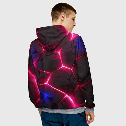 Мужская толстовка Москва герб / 3D-Меланж – фото 4