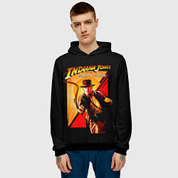 Толстовка-худи мужская Indiana Jones and the Great Circle, цвет: 3D-черный — фото 2