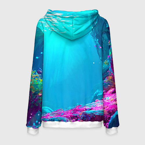 Мужская толстовка Подводная чайка / 3D-Белый – фото 2