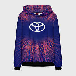 Толстовка-худи мужская Toyota red energy, цвет: 3D-черный