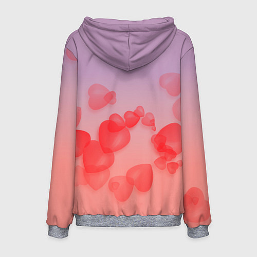Мужская толстовка Мурчащая любовь / 3D-Меланж – фото 2