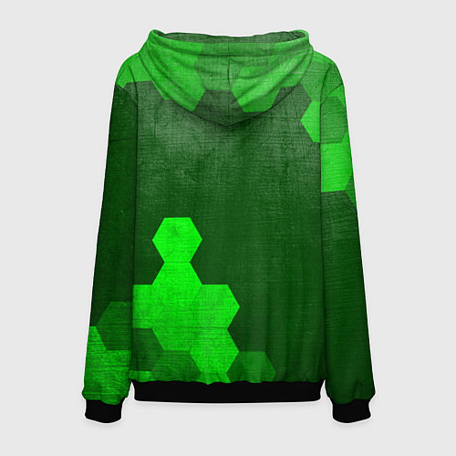 Мужская толстовка Changan - green gradient вертикально / 3D-Черный – фото 2