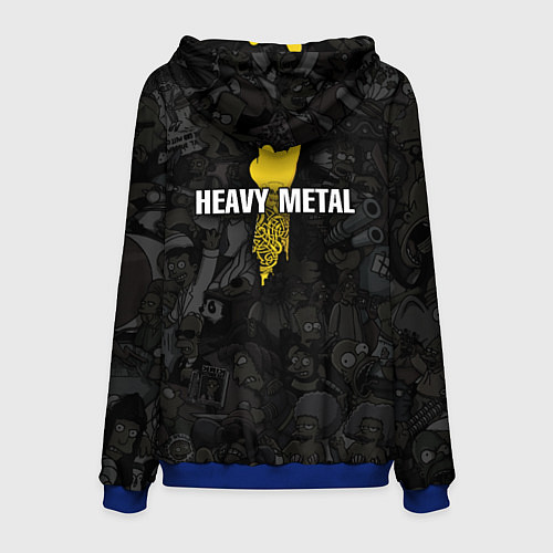 Мужская толстовка Hard Rock барт симпсон / 3D-Синий – фото 2