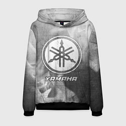 Толстовка-худи мужская Yamaha - grey gradient, цвет: 3D-черный