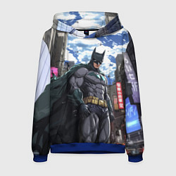 Толстовка-худи мужская Страж города Бэтмен, цвет: 3D-синий