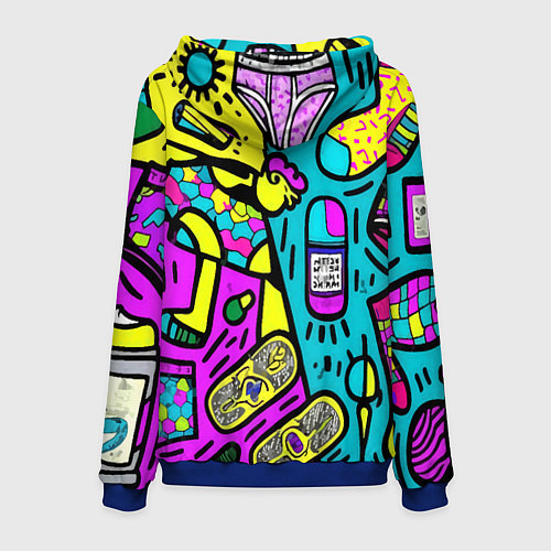 Мужская толстовка Стандартные подарки мужчинам / 3D-Синий – фото 2