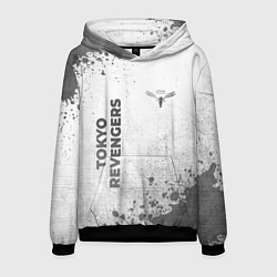 Толстовка-худи мужская Tokyo Revengers - white gradient вертикально, цвет: 3D-черный