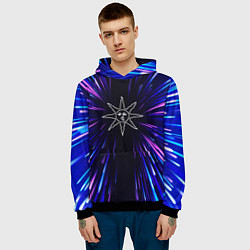 Толстовка-худи мужская Dark Souls neon energy, цвет: 3D-черный — фото 2