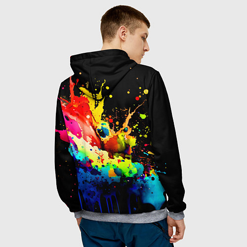 Мужская толстовка Все дуреют с этих дальнобойщиков / 3D-Меланж – фото 4